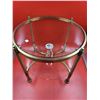Image 2 : VTG Round Brass Two Tiers Coffee Table