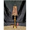 Image 1 : Tall Brass Table Lamp w/ Beads Along Shade The Frame Line
