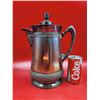 Image 1 : Antique Ornate Silver Plated Copper Coffee Pot Made in the USA