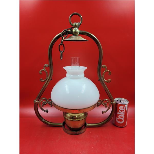 VTG Brass Hanging Oil Lamp