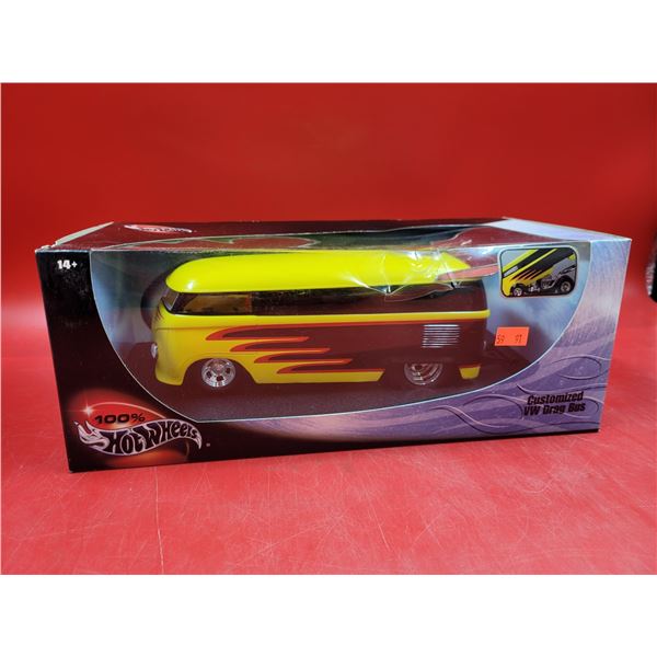 100% Sealed Hot Wheels 1:18 Die Cast Car - Customized VW Drag Bus