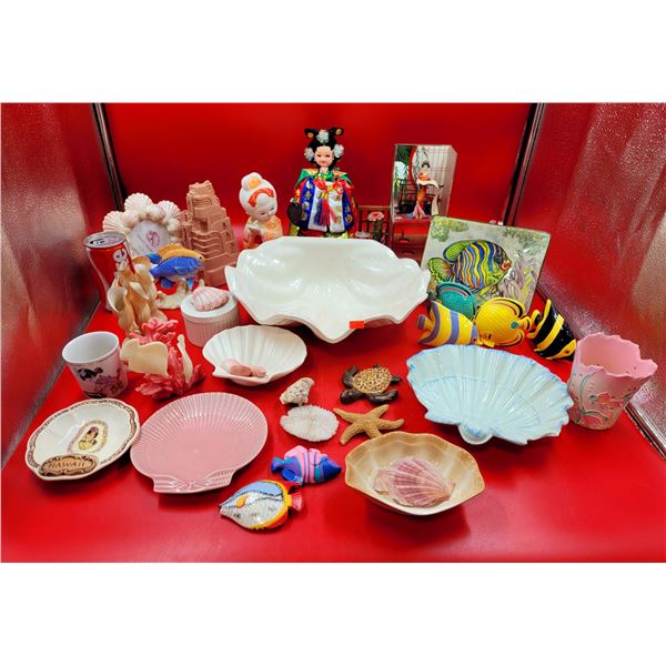 VTG Seashell & Figurine Lot