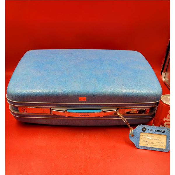 VTG Blue Samsonite Suitcase