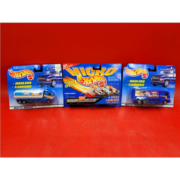 Micro Hot Wheels Mattel Silver Series & Haulers Trucks