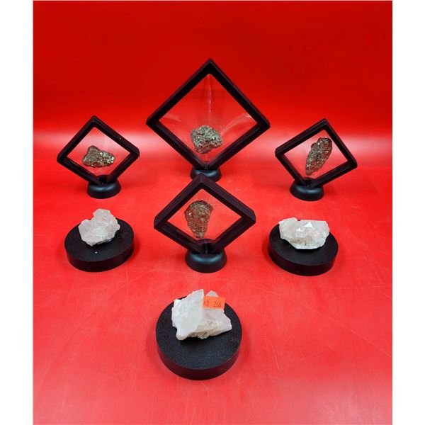 Quartz Crystals & Framed Pyrite