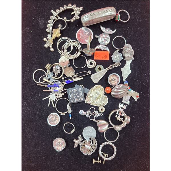 Jewelry Lot (Presumed to be Mostly Silver but no Marks/Stamps)