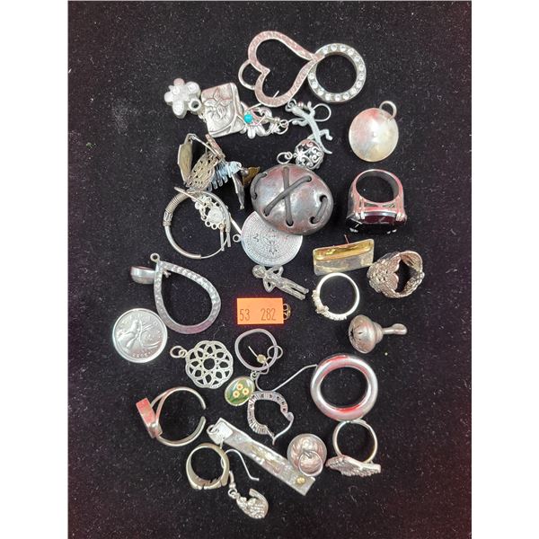 Jewelry Lot (Presumed to be Mostly Silver but no Marks/Stamps)