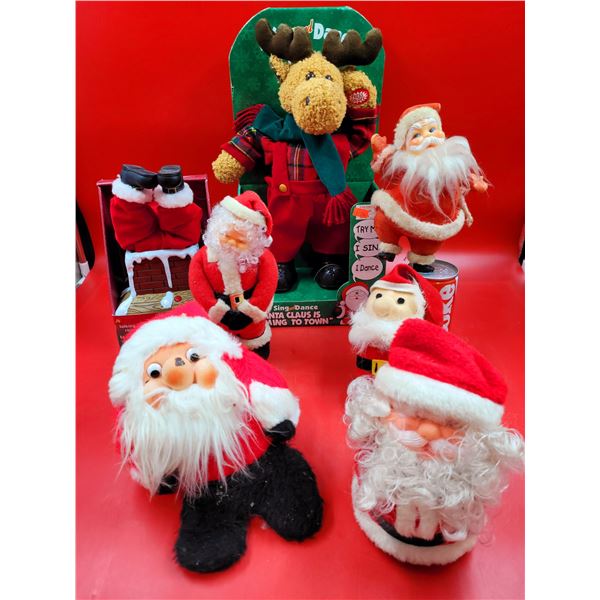 Santa Claus & Reindeer Christmas Decor