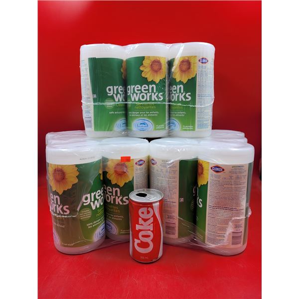 3 x 6 Clorox Green Works Unscented Cleaning Wipes