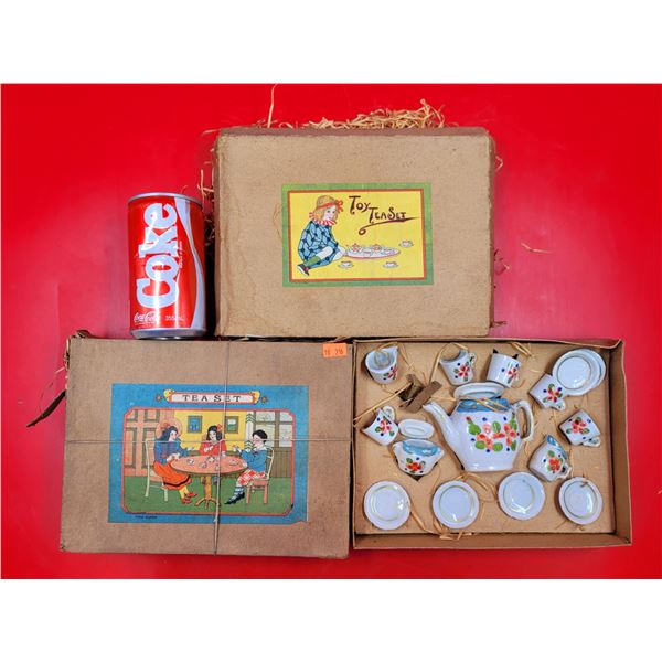 2 VTG Toy Tea Sets