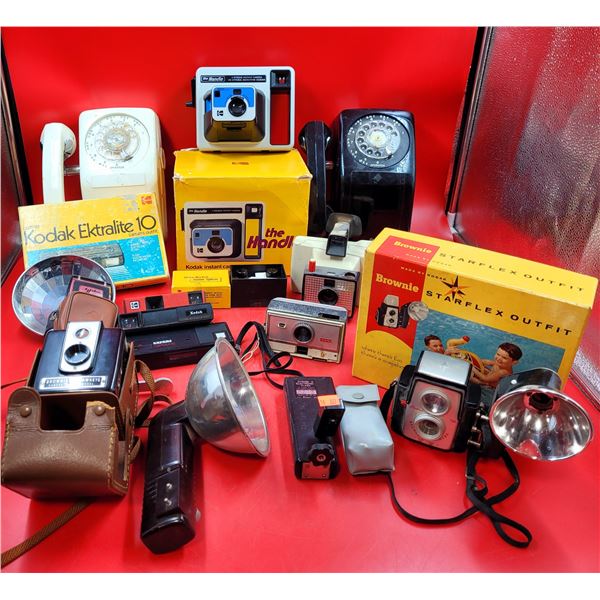 Camera & Lighting Lot w/ Canon