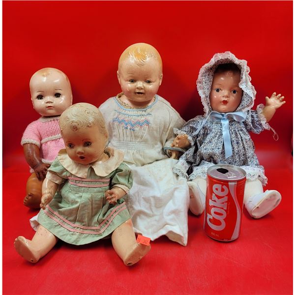 4 Antique Dolls