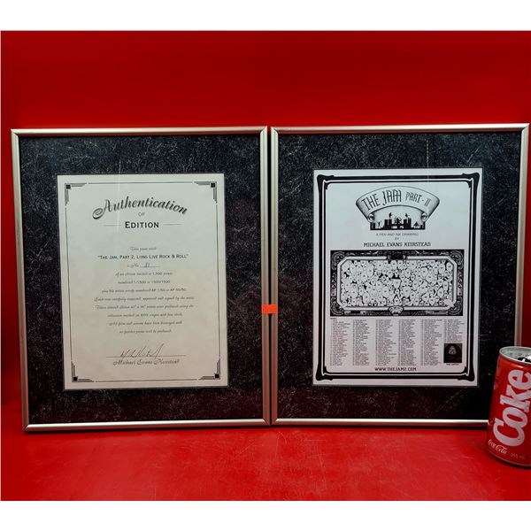 Framed & Numbered Limited Edition "The Jam, Part 2, Long Live Rock & Roll" Print