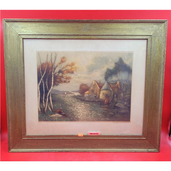 Framed, Signed, & Numbered Original Watercolor Painting