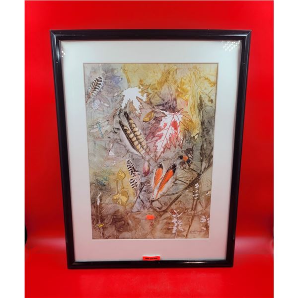 Framed & Signed Original Watercolor Painting by Linda Carney