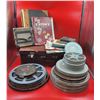 Image 1 : VTG Books, Picture Frame, Case & Reel To Reel Tape