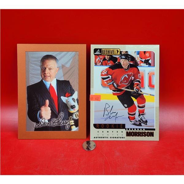 Pinnacle Beehive Brendan Morrison Card & Don Cherry Card