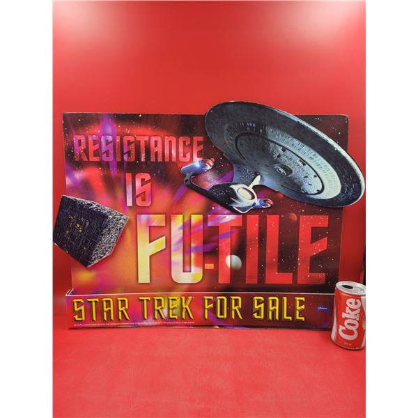 Star Trek For Sale Cardboard Advertising Cutout