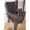 Image 2 : Black Patio Table & 4 Chair Set