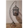 Image 1 : Vintage Metal Standing Bird Cage