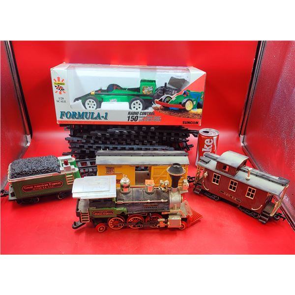 Vintage Railroad Model Parts w/ Fomula 1 R-C Car