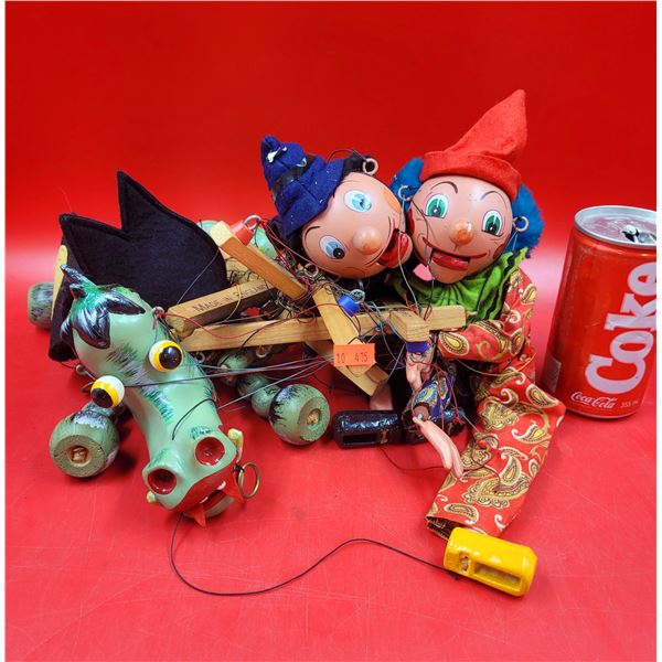 Lot Of Vintage Puppets Made In England