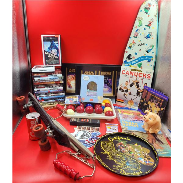 DVD, Mini Skateboard, Collectibles & Toy Lot