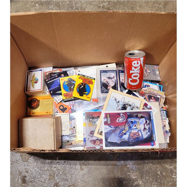 Box Of Hockey & Trading Cards