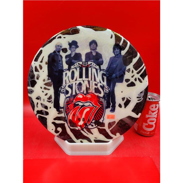 Hand Crafted Rolling Stones LP Record Vinyl Art