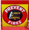 Image 1 : Clean VTG Tin Prevent Fires By Imperial Tobacco Of Canada Advertising Sign