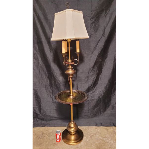 Unique VTG Brass Floor Tri Lamp