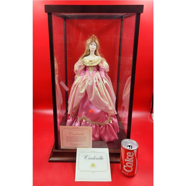VTG Cinderella Doll In Display Case