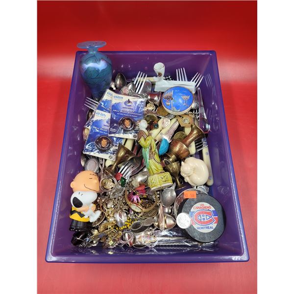 Tray Full Of Small Collectible Items Including Limoges