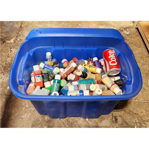 Bin Full Of Acrylic Paint