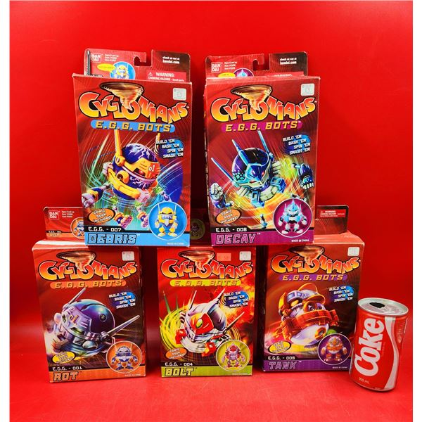 5 Cyclonian E.G.G BOTS Characters