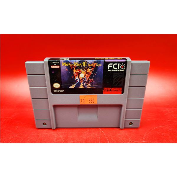 VTG Might and Magic Isles Of Terra Super Nintendo Game