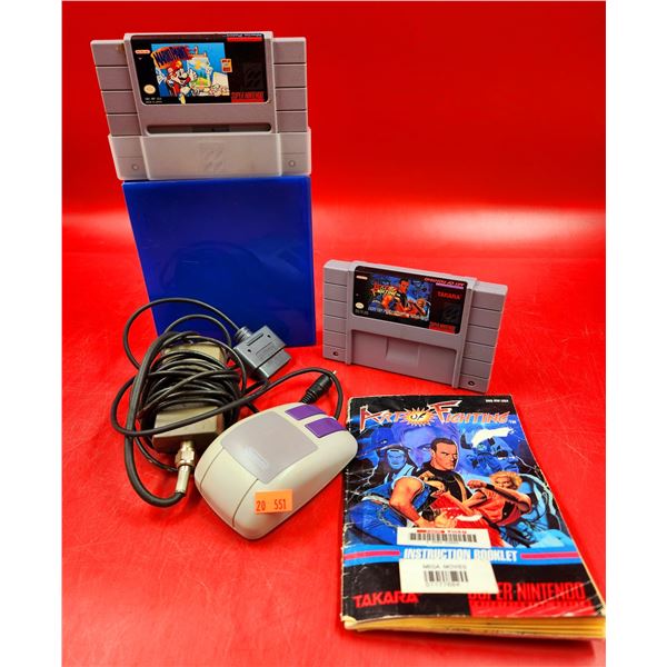 Super Nintendo Games, Accessories and Instruction Manual