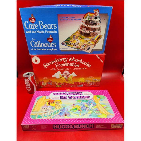 Care Bears, Strawberry Shortcake & Hugga Bunch Board Games
