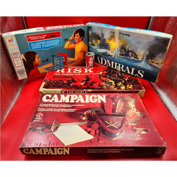 VTG Admirals, Battleship, Campaign & Risk Board Games