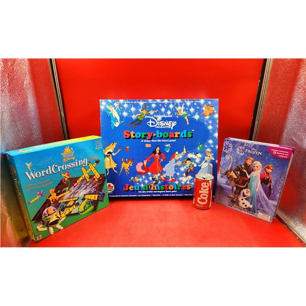Disney Story Boards, Books & Word Crossing Board Game