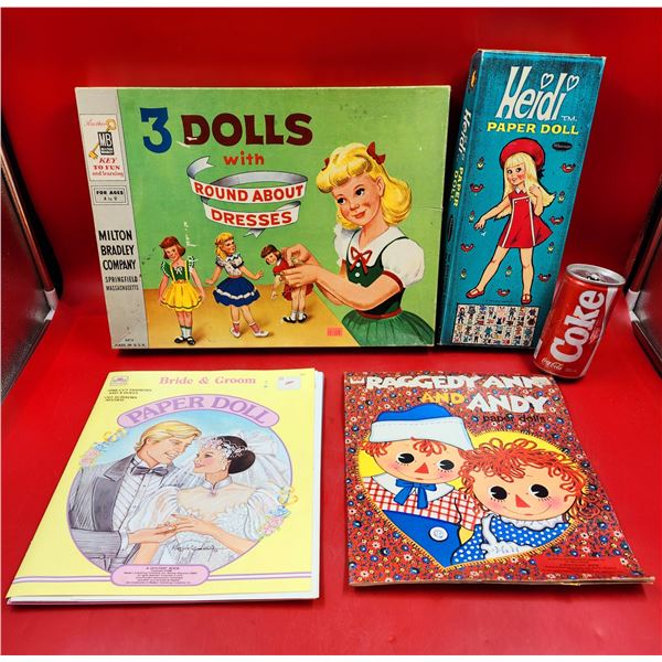 Lot Of VTG Paper Dolls w/ Heidi Paper Doll