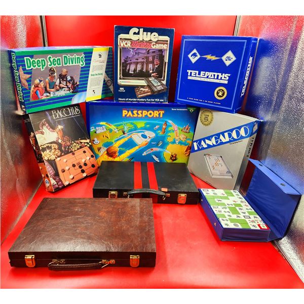 VTG Board Games (Kangaroo, Passport, Clue, Etc.)