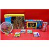 Image 1 : VTG Battery Operated Mosaics Toy, Interlocking Puzzle, & Trivia Card Games