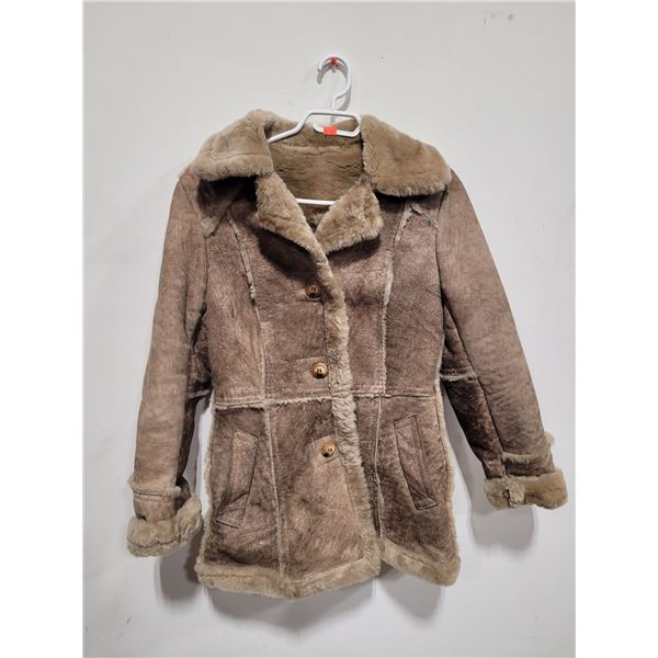 VTG Shearling Suede Coat