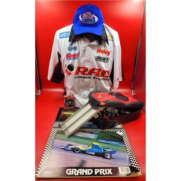Racing Shirt & Hat, Cars Ramp Toy, & Car-Themed Sketch Pads