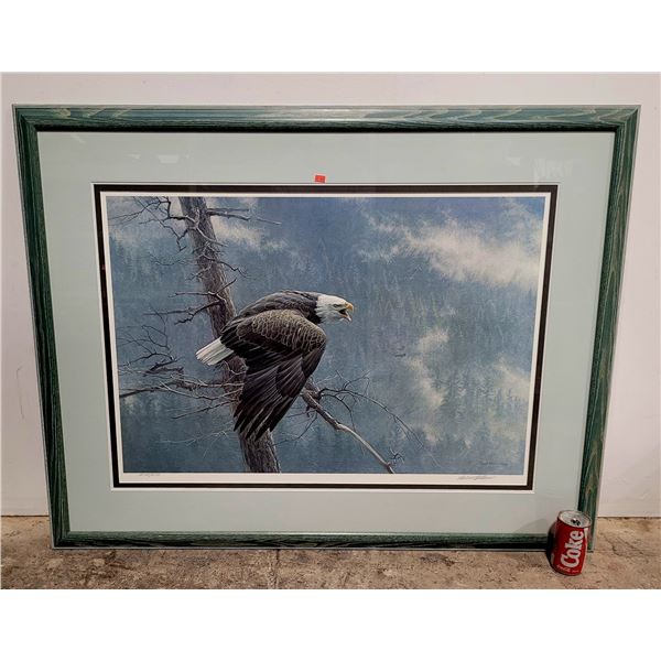 Large Framed "The Air, The Forest, and The Watch" Print by Robert Bateman
