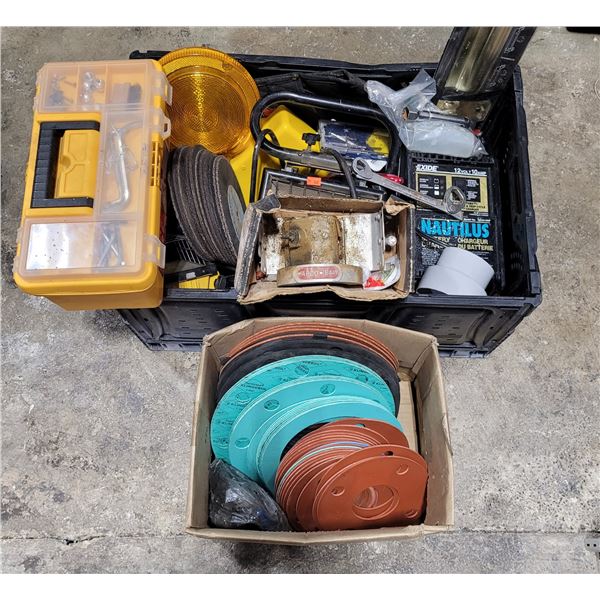 Assorted Tool Lot w/ Sanding Discs