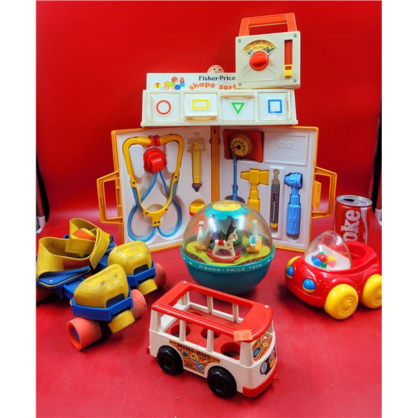 Fisher Price Shape Sort, Doctor Equipment, Roller Skates & Toys