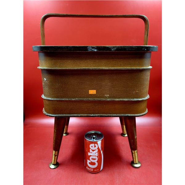 VTG MCM Teak Wooden Sewing Table