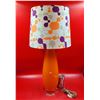 Image 1 : Funky Orange Glass Lamp